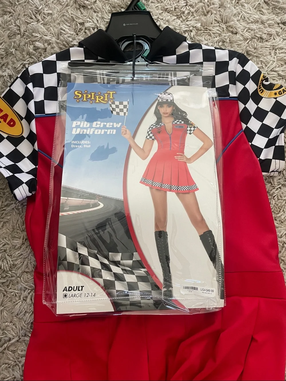 Girls' Red Racing Costume Dress